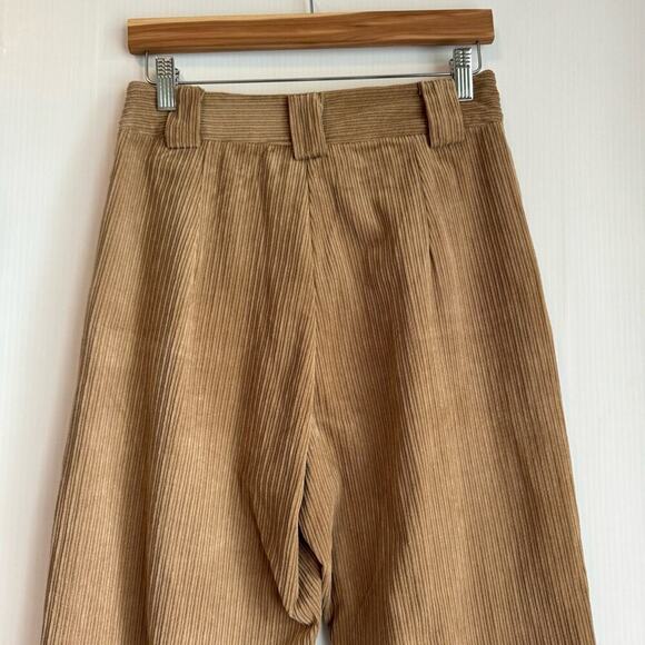 Miou Muse tan corduroy pants size medium wide leg pants cords - Picture 4 of 9